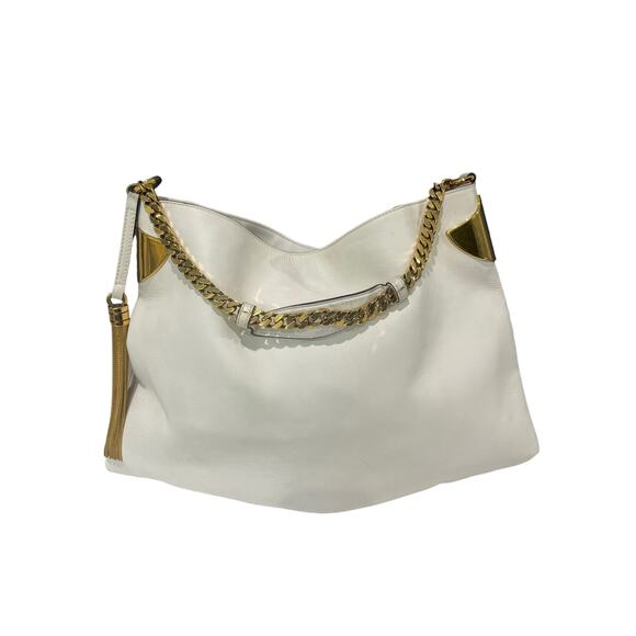 Gucci 1970 Medium Shoulder Bag Ivory Leather w/ Gold Hardware Tom Ford Runway - Picture 2 of 10